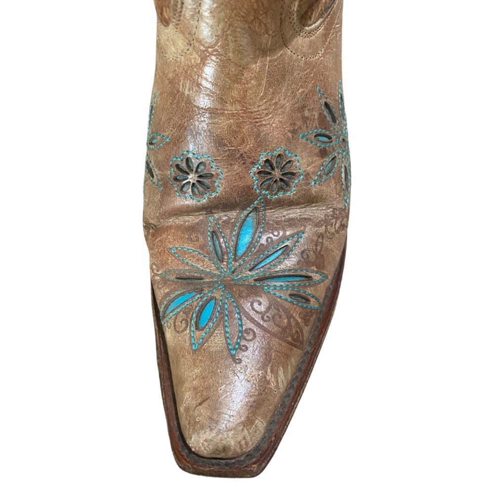 Shyanne Women’s Floral Inlay Boots Size 8 B - Picture 2 of 5